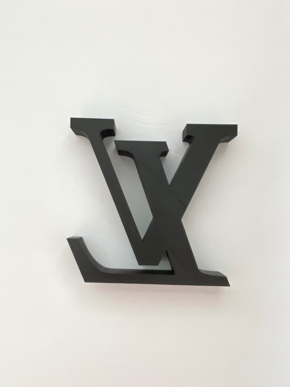 Rare LARGE 7" Black/Gold LV Art Decor - Picture 4 of 7